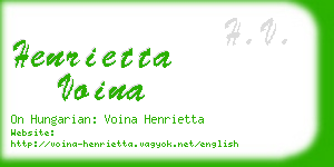 henrietta voina business card